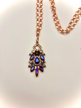 Load image into Gallery viewer, Dazzle Purple Rose Necklace