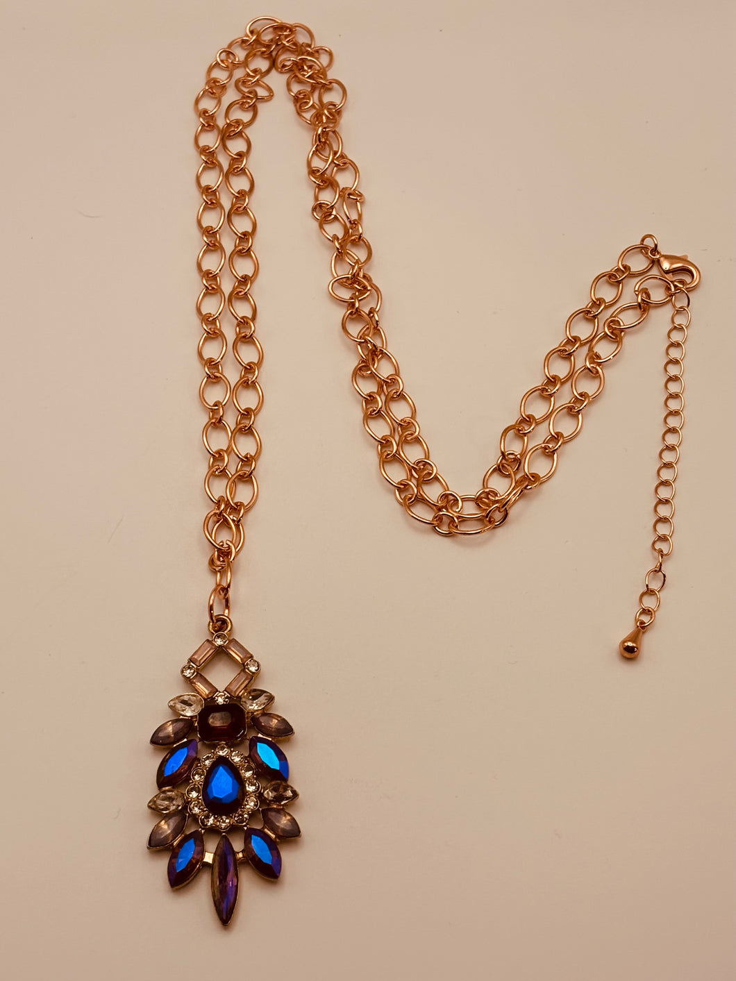 Dazzle Purple Rose Necklace