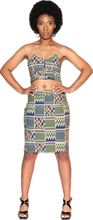 Load image into Gallery viewer, Denisha Julea - Tribal Print Two Piece Skirt Set