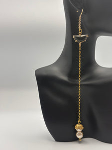 Vintage olive drop earrings