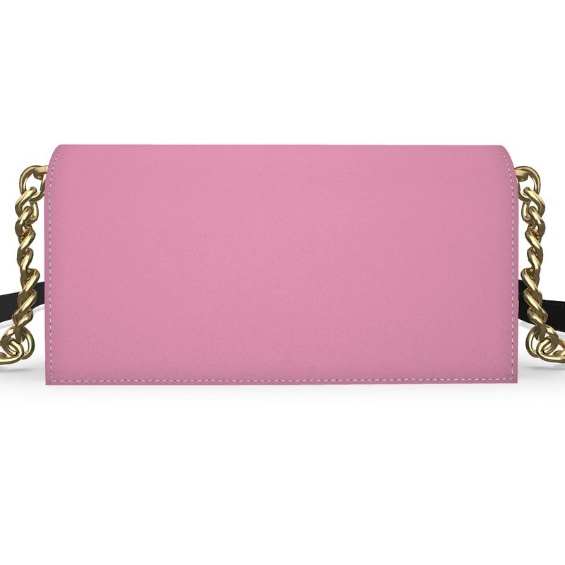 Cotton Candy Leather Evening Bag
