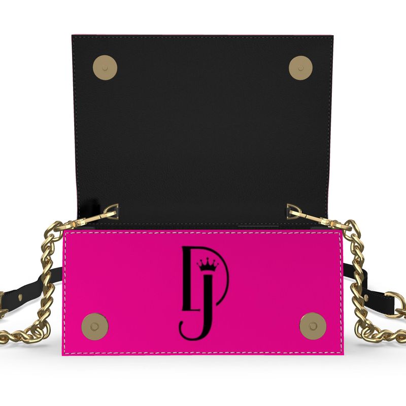 Cotton Candy Leather Evening Bag