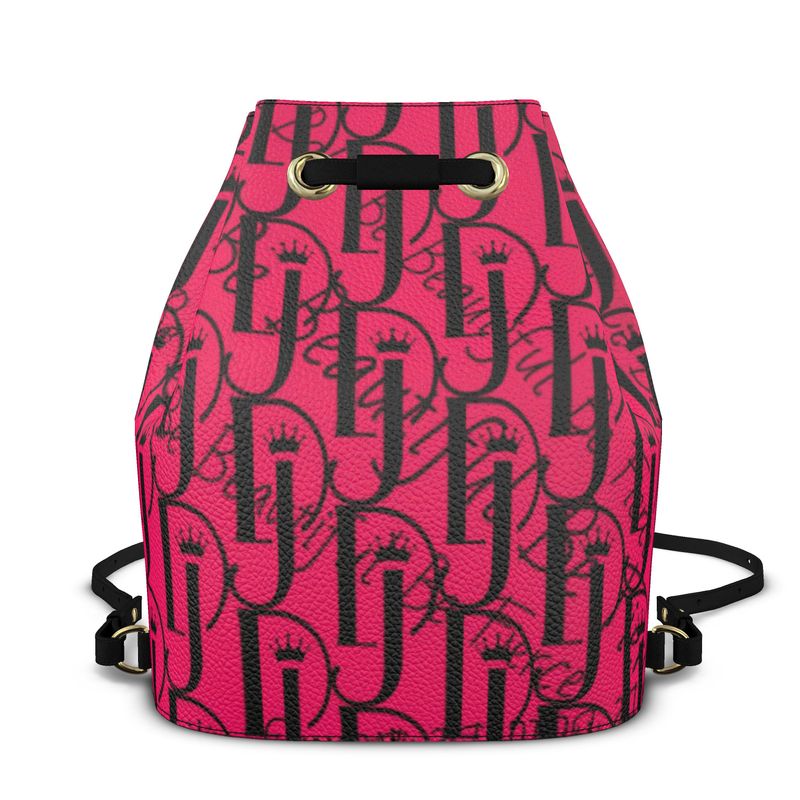 Be Bold, Be Beautiful; Be Fierce, Leather Bucket Pack