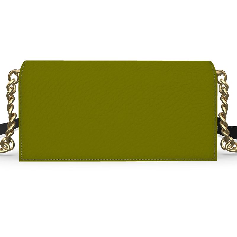 Leather Sea Leaf Evening Bag