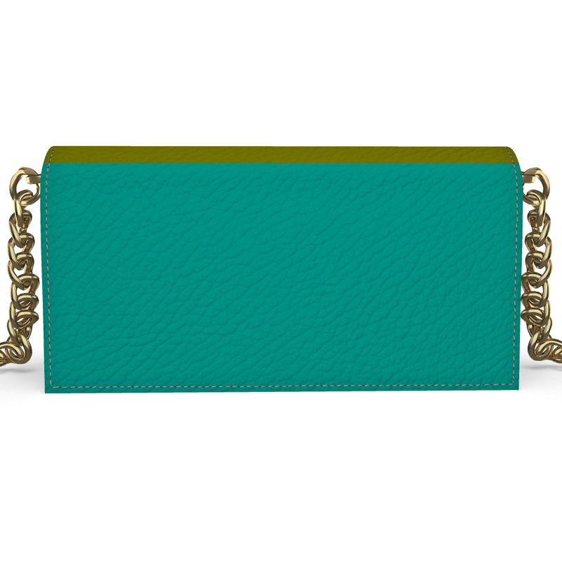 Leather Sea Leaf Evening Bag