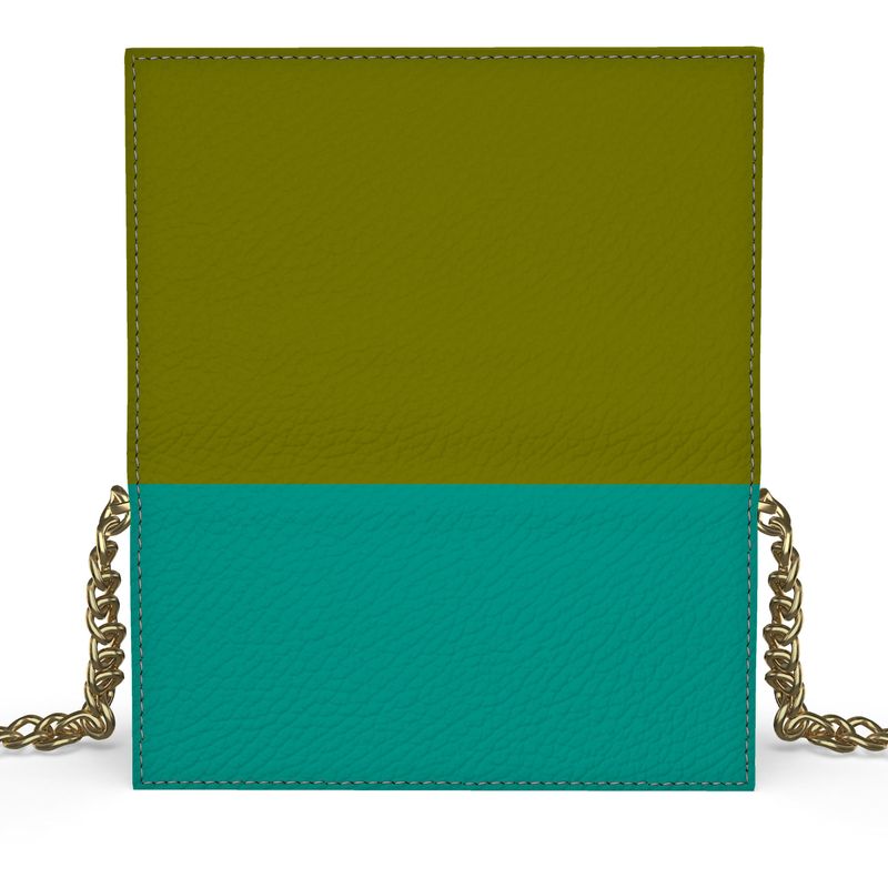 Leather Sea Leaf Evening Bag