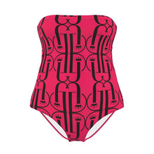 Load image into Gallery viewer, Summer Hot Pink Logo Swimsuit