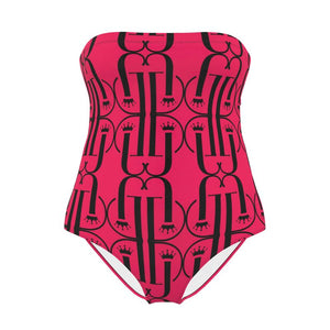 Summer Hot Pink Logo Swimsuit