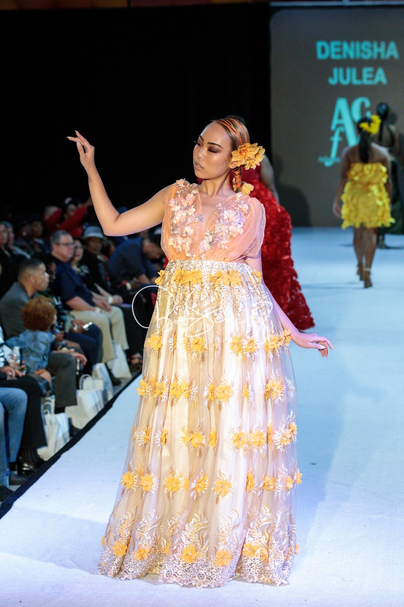 Denisha Julea - Peach Sunset Gown